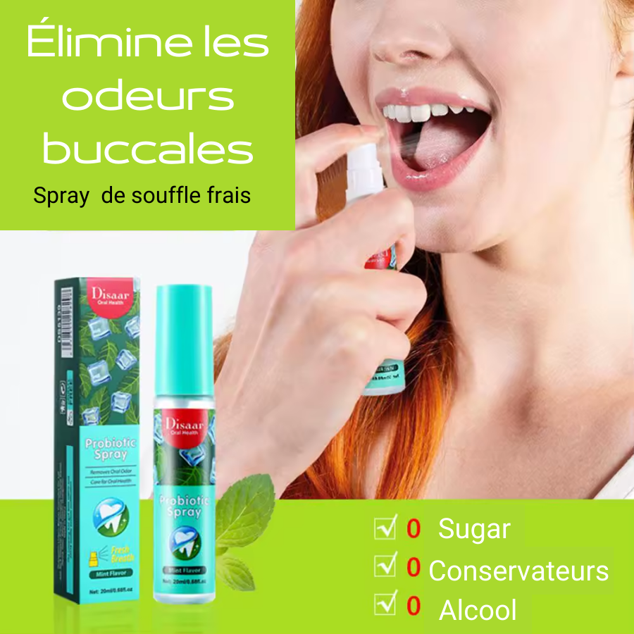 Probiotic spray -éliminateur de mauvaise haleine